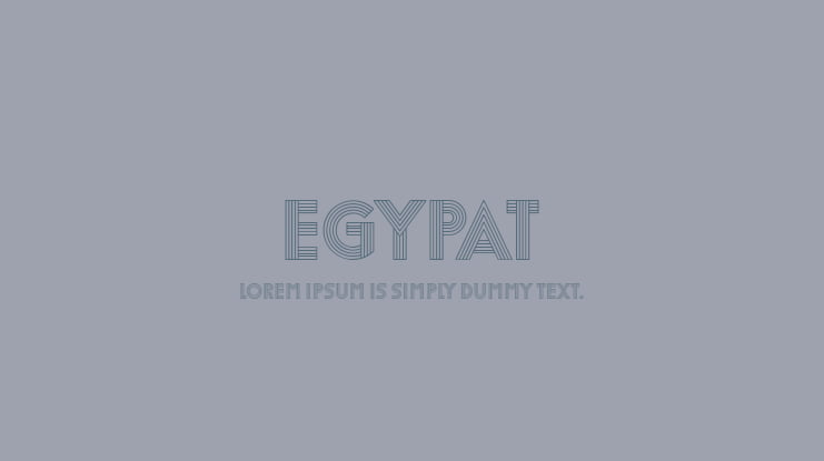 Egypat Font