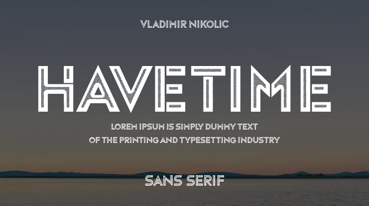 Havetime Font