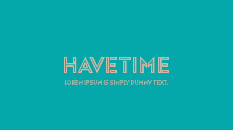 Havetime Font