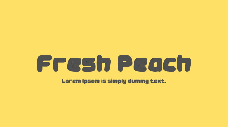 Fresh Peach Font