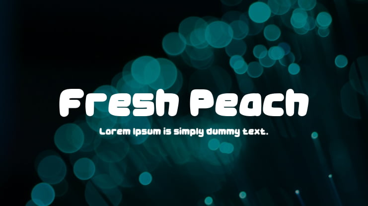 Fresh Peach Font