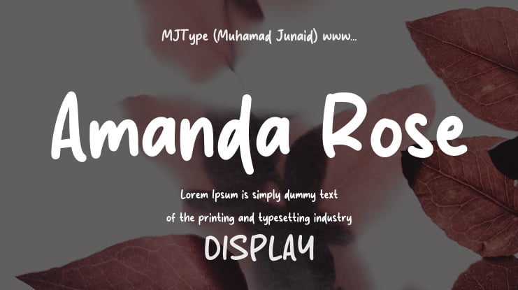 Amanda Rose Font