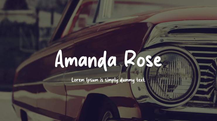 Amanda Rose Font