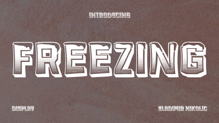 Freezing Font