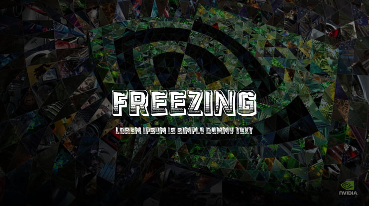 Freezing Font