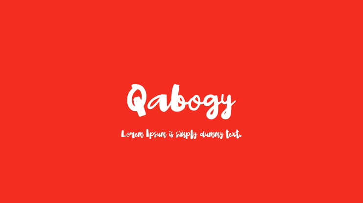 Qabogy Font