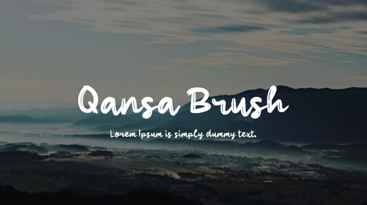 Qansa Brush Font