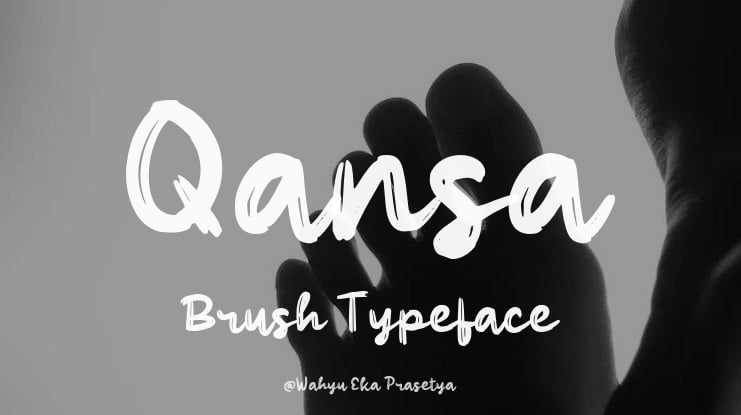 Qansa Brush Font