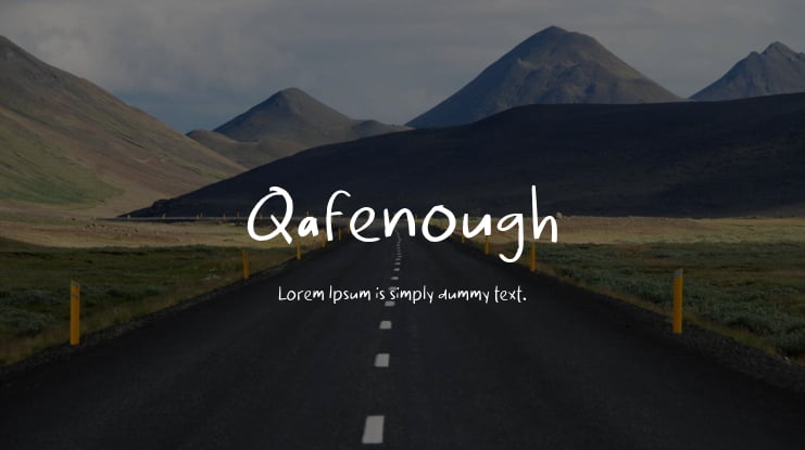 Qafenough Font