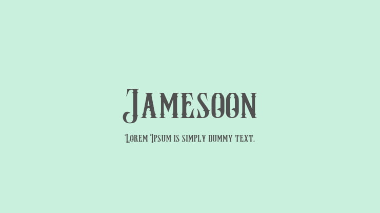 Jamesoon Font