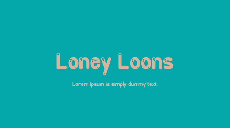 Loney Loons Font