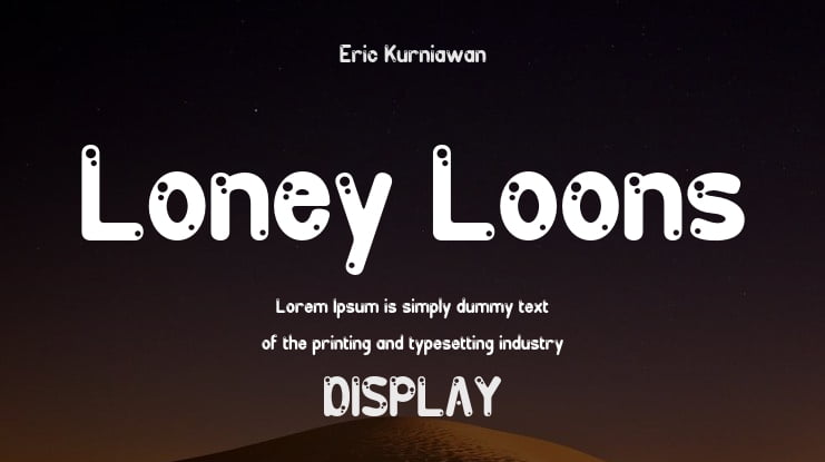 Loney Loons Font