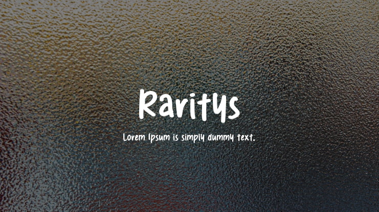 Raritys Font