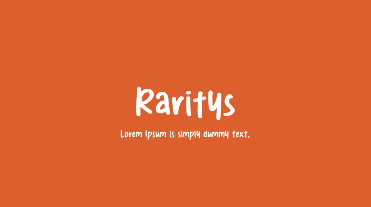 Raritys Font