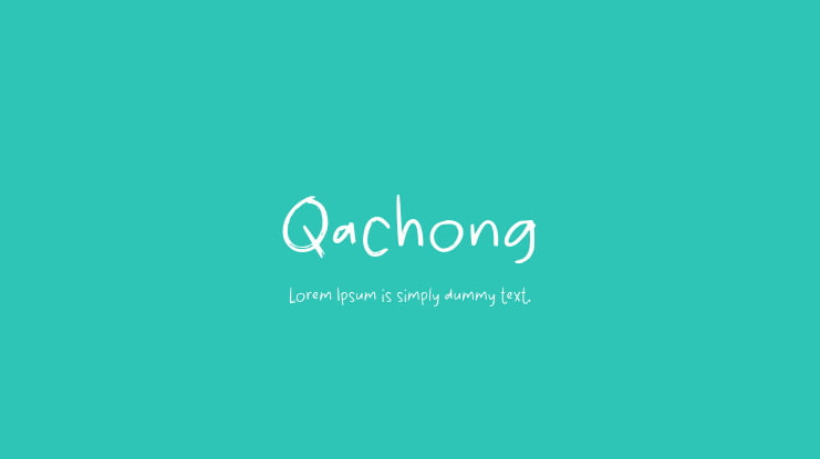 Qachong Font