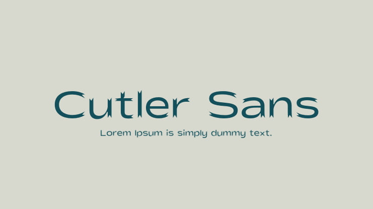 Cutler Sans Font