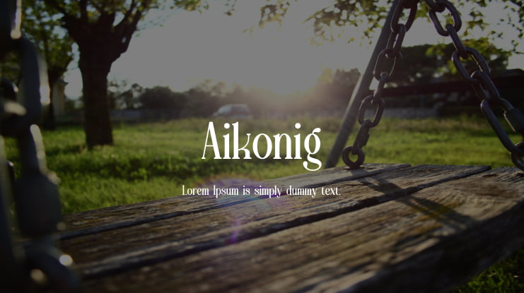 Aikonig Font