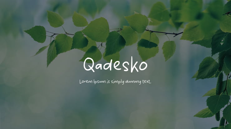 Qadesko Font