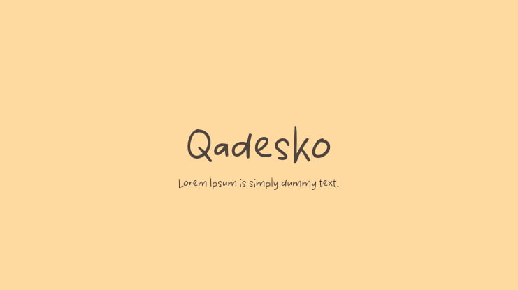 Qadesko Font