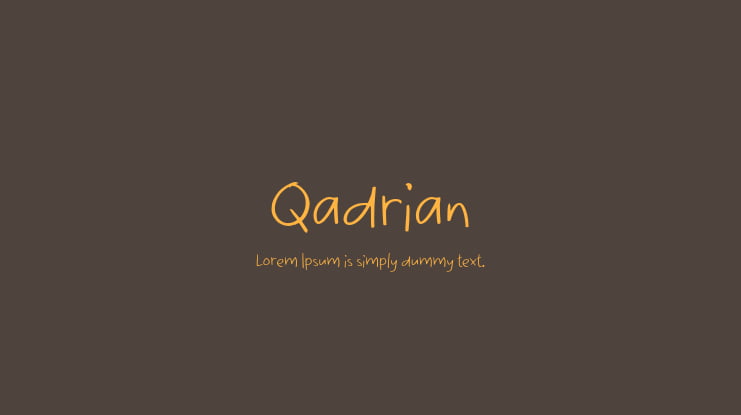 Qadrian Font