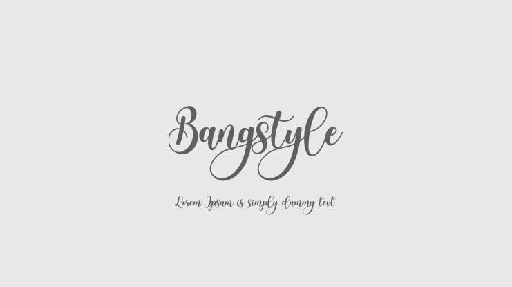 Bangstyle Font