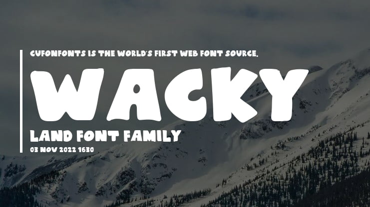 Wacky Land Font