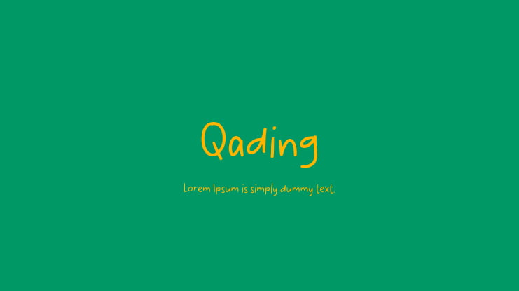 Qading Font