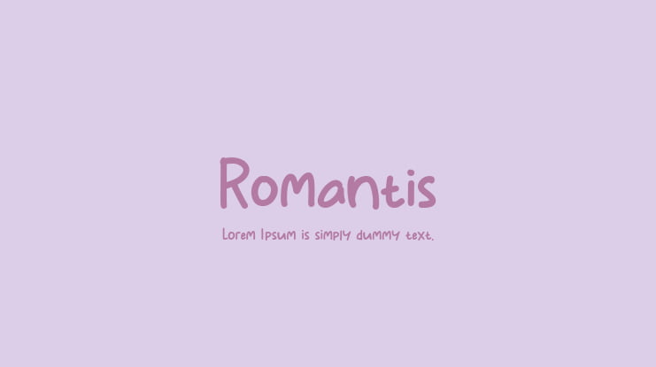 Romantis Font