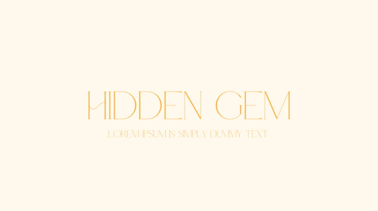 Hidden Gem Font