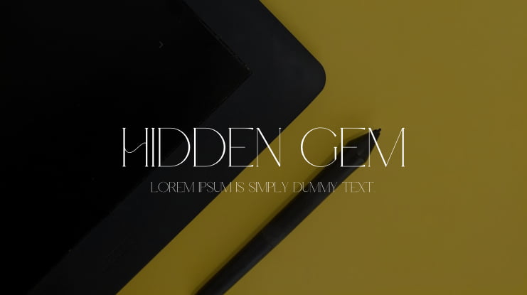 Hidden Gem Font