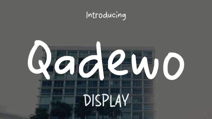 Qadewo Font