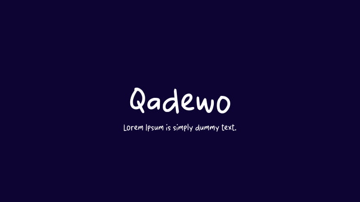 Qadewo Font