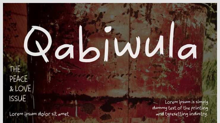 Qabiwula Font