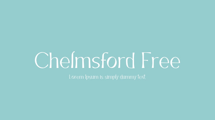 Chelmsford Free Font