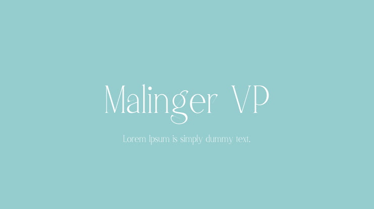 Malinger VP Font