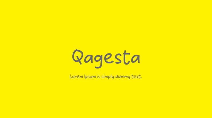 Qagesta Font