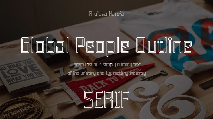 Global People Outline Font Family