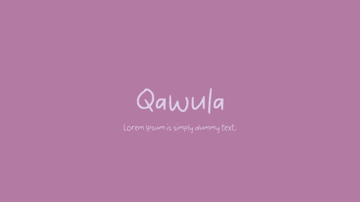 Qawula Font