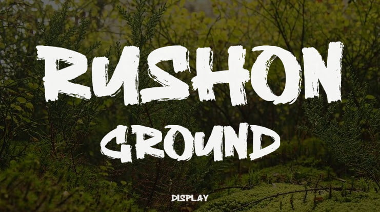 Rushon Ground Font