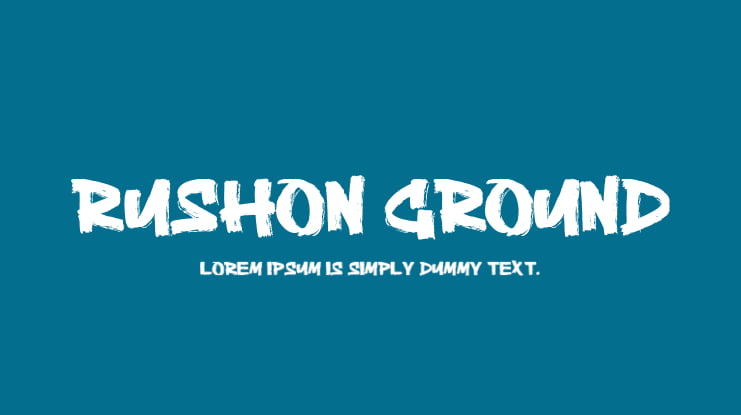 Rushon Ground Font