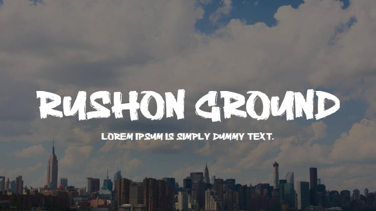 Rushon Ground Font