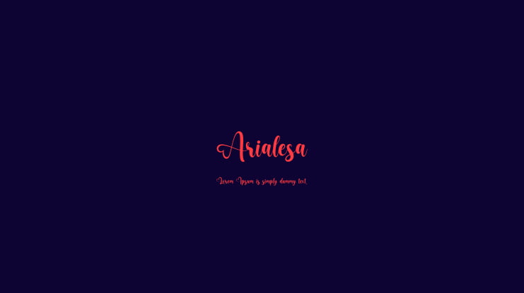 Arialesa Font