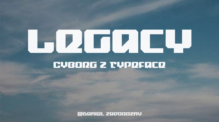 Legacy Cyborg 2 Font Family