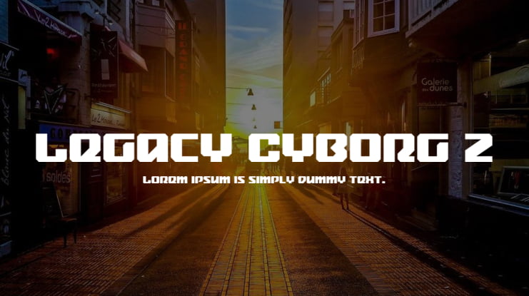 Legacy Cyborg 2 Font Family