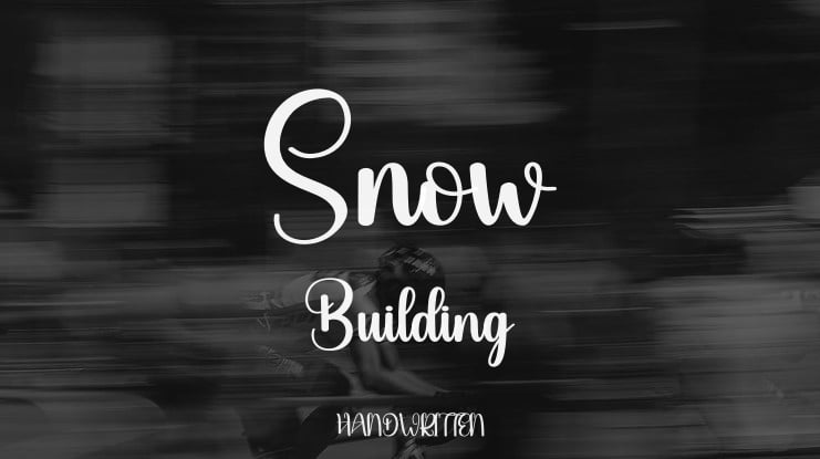 Snow Building Font