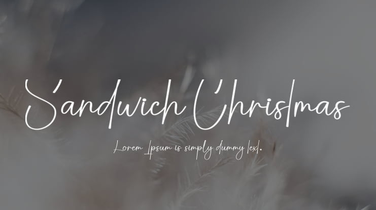 Sandwich Christmas Font