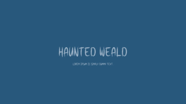 Haunted Weald Font