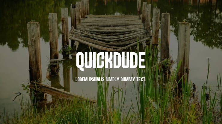 QUICKDUDE Font