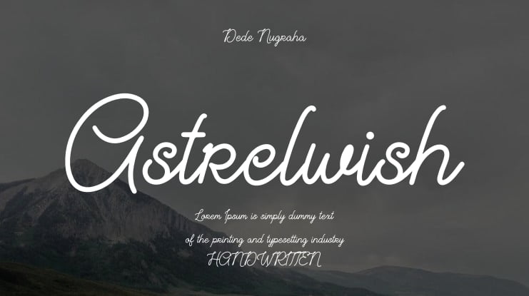 Astrelwish Font