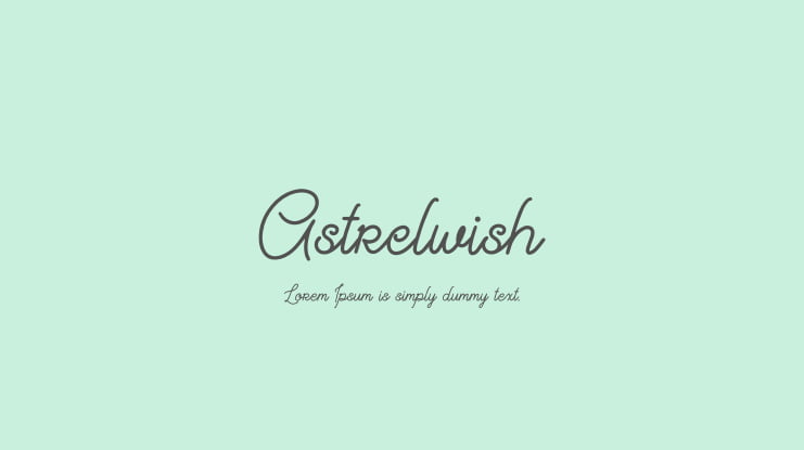 Astrelwish Font